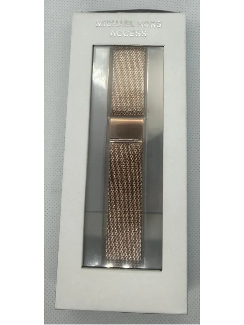Michael Kors Access Rose Gold Band New In Box MKT9044 Strap Fashion 18MM